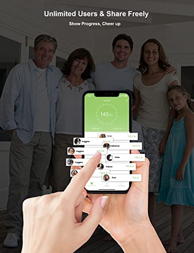 Body Fat Scale, Smart Bathroom Weight Scale, BMI Body Composition Monitor, High Precision Health Analyzer with Smartphone ...
