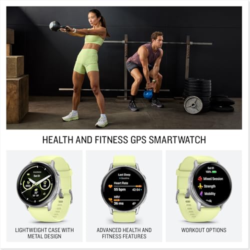 Garmin Venu 4, 45mm, Advanced Fitness Tracker GPS Smartwatch, 1.4" AMOLED Display, Built-in Flashlight, 12 Days of Battery...
