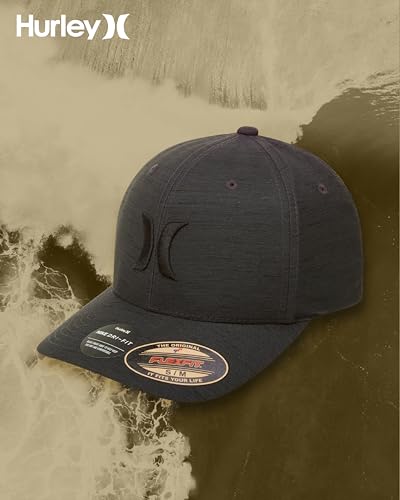 Hurley Men's Baseball Cap – Lightweight Curved Bill H2O Dri Fitted Caps for Men