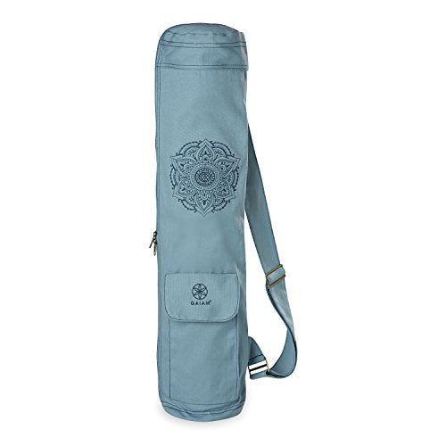 Gaiam Cargo Yoga Mat Bag, Full-Zipper Yoga Mat Carrier with Adjustable Strap, Front & Exterior Phone Pocket with Earbuds S...