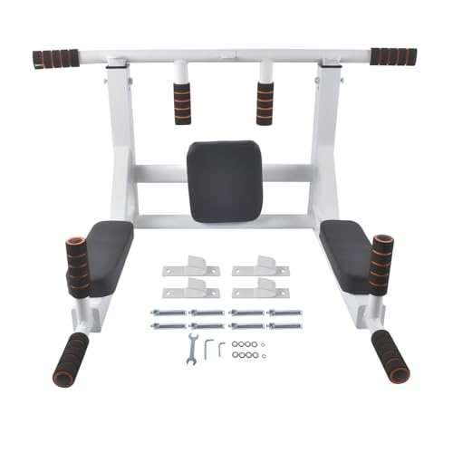 Multifunctional Dip Station for Indoor Home Gym Workout Pull Up Bar 440 lbs Training Equipment Mixizap