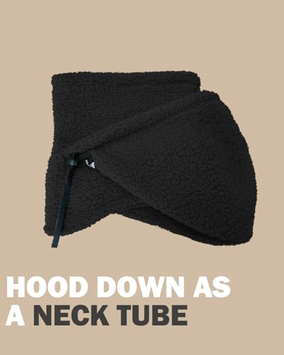 Shy Velvet Sherpa Hood Ski Mask Wind-Resistant Balaclava Winter Fleece Ski Mask for Men and Women