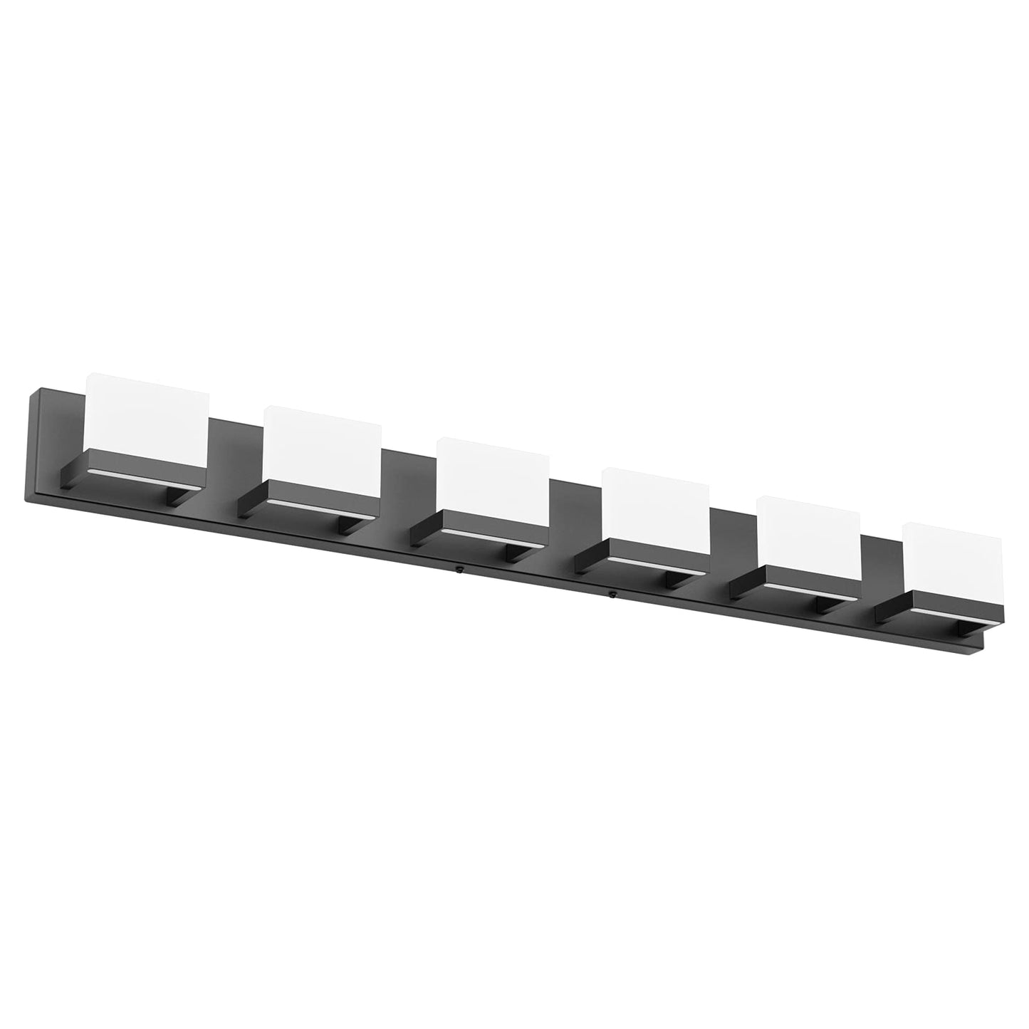 Tipace LED Vanity Light, 6 Lights Dimmable, Matte Black, Modern Wall Fixture for Bathroom, Model 1103