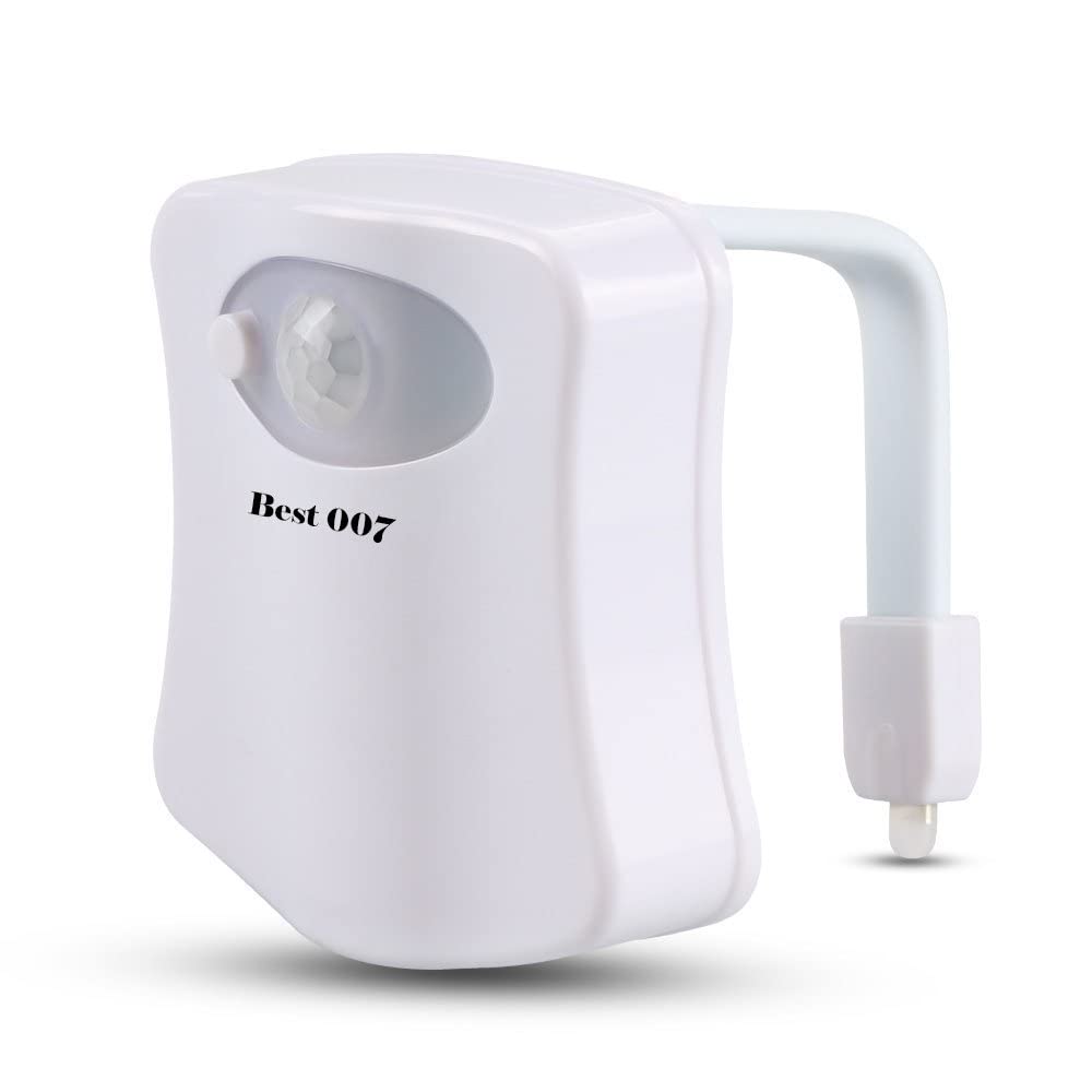 Best 007 Motion Activated Toilet Night Light, Plastic, Pack of 1, Model H-001, 1 Pack