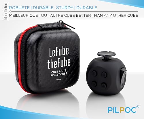 PILPOC theFube Fidget Cube, 6-Sided Stress Relief Infinity Cube for Adults & Kids, Boosts Concentration, Mindfulness Aid, ...