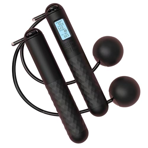 Skipping Ropes Without Rope Fitness Training Digital Counting Rope Heavy Jump Ball for Women Suitable for Women Outdoor Tr...