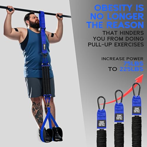 HOXWC Pull Up Assistance Bands, Adjustable Heavy Duty Resistance Band for Pull Up, 3 Pull Up Bands, Comfortable Fabric Fee...