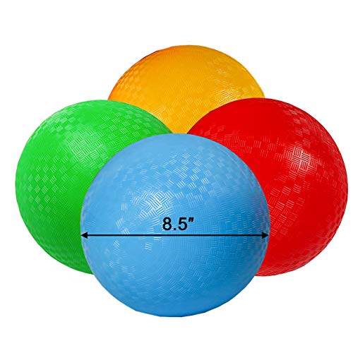 Ogrmar 6PCS 8.5 Inch Playground Balls Dodgeballs with 1 Hand Pump for Kids and Adults Dodge Ball, Kickball, Handball, Camp...