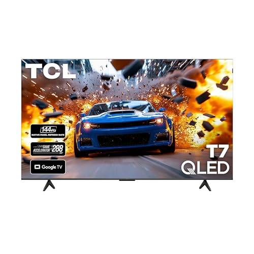 TCL 65 Inch Class T7 Series | 4K QLED HDR | 65T7, 2025 Model | 120HZ-144HZ High Brightness Smart Google TV Dolby Atmos Aud...