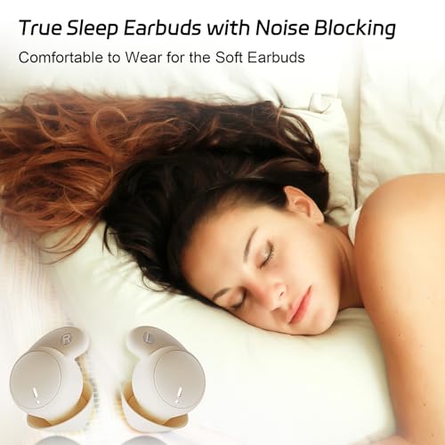 IFECCO Invisible Sleep Earbuds Bluetooth 6.0 - Wireless Sleep Headphones for Side Sleepers,Comfortable Noise Blocking,IPX6...