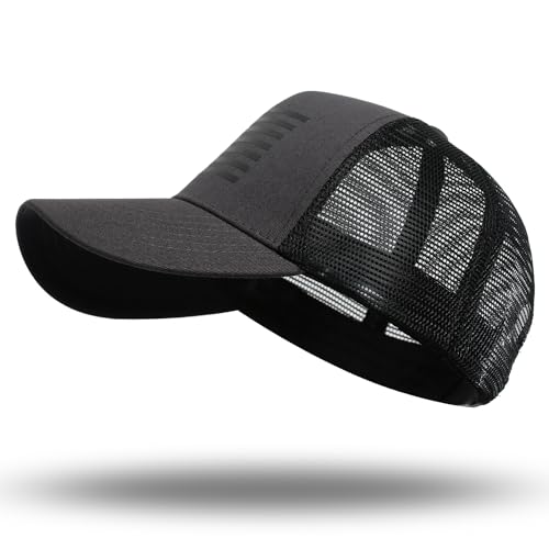 American Flag Trucker Hat - Snapback Hat, Baseball Cap for Men Women - Breathable Mesh Side, Adjustable Fit - for Casual Wear