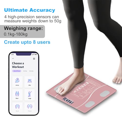 Intelligent Body Fat Scale, a Simple and Practical Digital Scale That can be Connected to a Mobile Digital Bathroom Scale ...