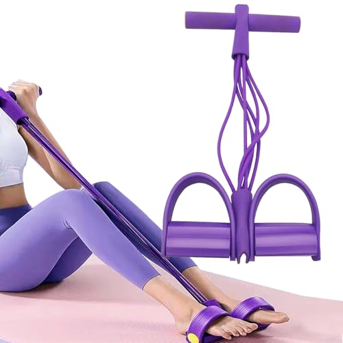 21 Fitness Resistance Bands-6 Tube Pedal Ankle Puller,Multifunction Tension Rope,Natural Latex Fitness Bands for Strength ...