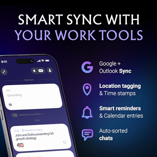 FIELDY Wearable, Hands-Free AI Real Time Voice Recorder – AI Transcriptions, Custom Summaries, Calendar Sync, HIPAA Privac...