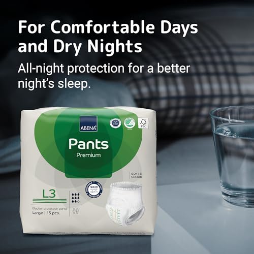 Abena Pants, Premium Protective Underwear, Level 3, (Medium To Extra Large), Large, 15 Count (Pack of 1)
