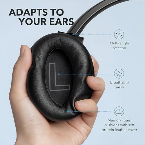 Soundcore Anker Life Q20 Hybrid Active Noise Cancelling Headphones, Wireless Over Ear Bluetooth Headphones, 60H Playtime, ...