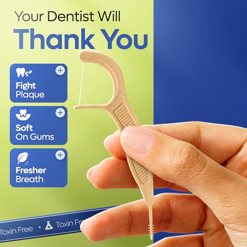 SmartLifeco Flossers for Braces - Eco-Friendly Orthodontic Floss Picks for Adults & Kids | Straw Wheat Blend | Superior An...
