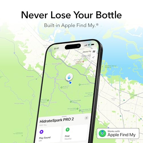Hidrate Spark PRO 2 – Smart Hydration Bottle with Drink Reminders & Water Tracking, 21oz Stainless Steel – Syncs with Appl...
