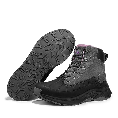 NORTIV 8 Women's Waterproof Hiking Boots Outdoor Trekking Camping Trail Hiking Boots