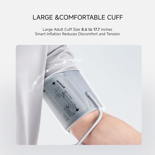 yuwell Blood Pressure Monitor, Large Upper Arm Blood Pressure Cuff, Digital Blood Pressure Machine for Home Use, Large Dis...