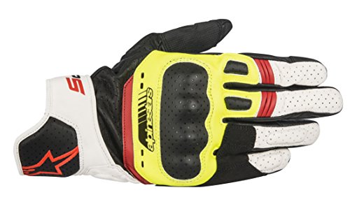 Alpinestars SP-5 Gloves, 3XL, Black/Yellow Fluorescent/White/Red Fluorescent