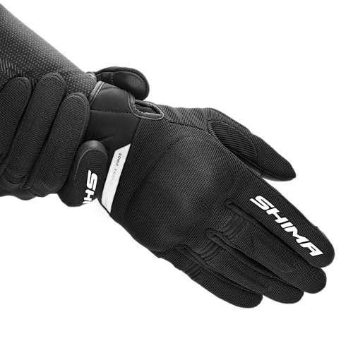 SHIMA Sonic Motorcycle Gloves Men Women Textile Leather Short Summer Biker Armoured Protectors Powersports Motorsport