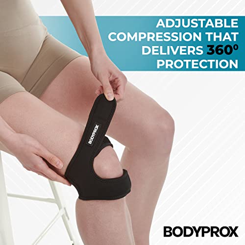 Bodyprox Patellar Tendon Support Strap (Large), Knee Pain Relief Adjustable Neoprene Knee Strap for Running, Arthritis, Ju...