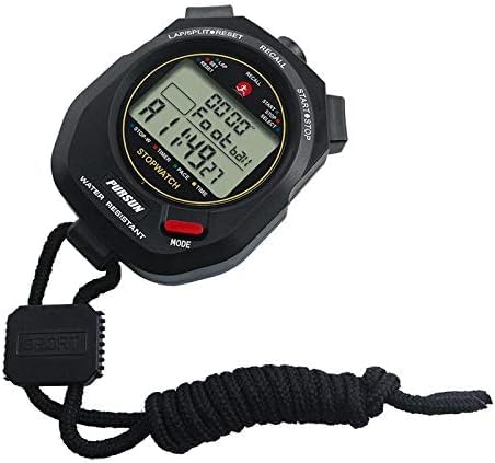 Professional Timer Stopwatch, Digital Sports Stopwatch with Countdown Timer, 2 * 100 Lap Memory, 0.001 Second Timing,Multi...
