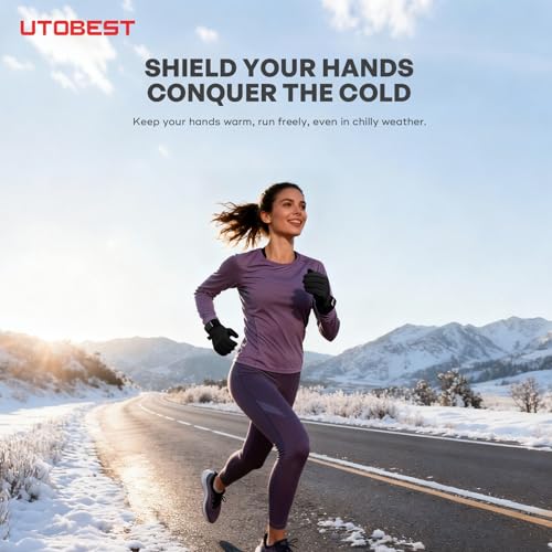 UTOBEST Winter Gloves for Women Men, Touchscreen Thermal Gloves Cold Weather Warm Windproof Non-Slip Insulated Gloves for ...