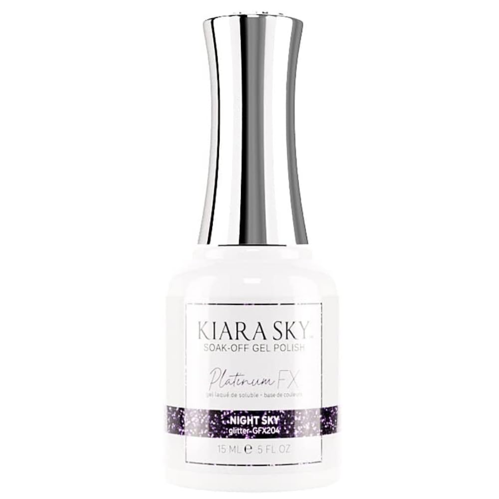 KIARA SKY Platinum FX Reflective Gel Polish 0.5 fl oz, Night Sky