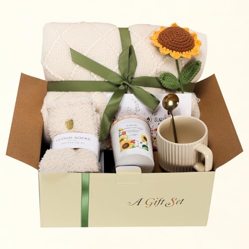 Get Well Soon Gifts Basket for Women, An Uplifting Self Care Package，After Surgery Recovery, Sick, Thinking of You, Birthd...
