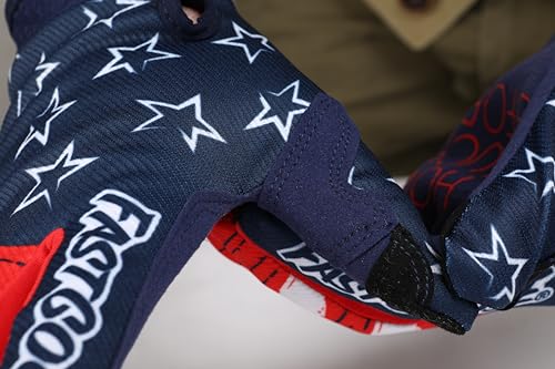 EXCEREY Star Motorcycle Bicycle Full Finger Off-Road Racing Gloves Outdoor Sports for Men Women & Mountaineering