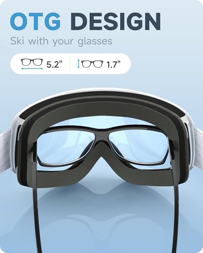 findway Kids Ski Goggles, Kids Snow Snowboard Goggles for Boys Girls Youth OTG