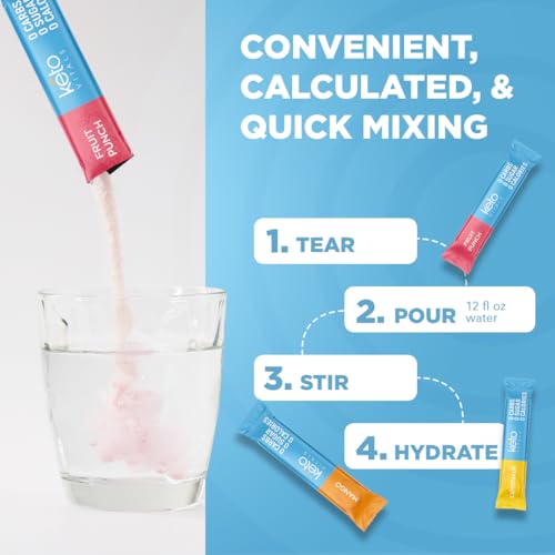 Keto Vitals Original Electrolytes Powder Packets | Keto Friendly Electrolyte Hydration Packs | Sugar Free Electrolytes | E...