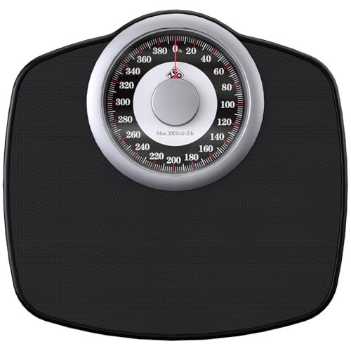 Zeno A25 Scales for Body Weight - Up to 400 LB - New - 5.3" Dial on 12.4" x 10.2" Platform - Anti-Skid Rubber Surface - Ba...