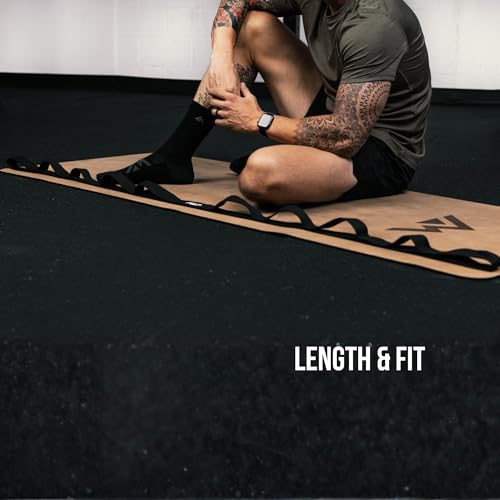 REP Fitness Cotton Stretching Strap – Yoga Band with Loops for Flexibility Training, Physical Therapy, Leg & Back Stretch,...