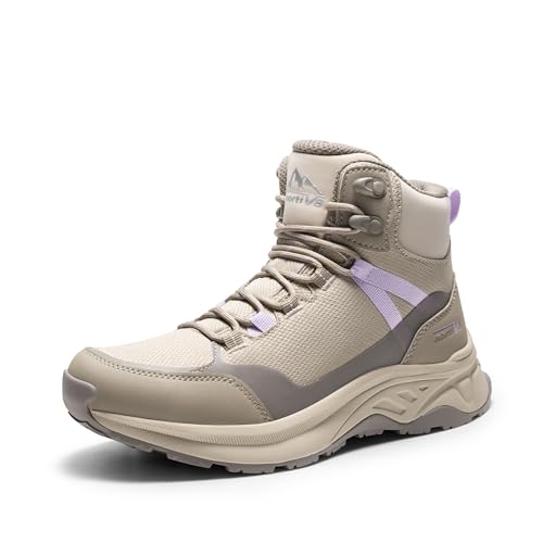 NORTIV 8 Women's Hiking Boots Waterproof Lightweight Outdoor Trekking Comfortable Non-Slip Backpacking Camping Ankle Boot ...