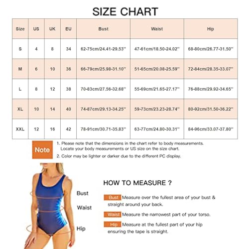 SHAOBGE Women's Ruffled One Piece Swimsuits V Neck Tummy Control Cutout High Waisted Bathing Suit