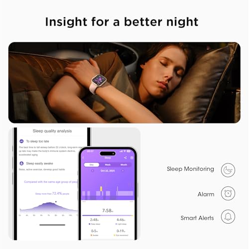 Health & Fitness Trackers for Women Men: 30 Day Battery Life Activity Tracker with Answer/Make Call Blood Pressure SpO2 Sl...