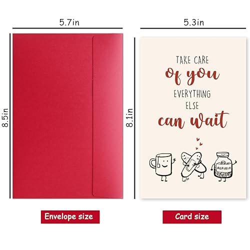 Encouragement Get Well Soon Card for Her Him, Surgery Recovery Gift for Women Men, Cheer Up Card for Friends Family Cowork...