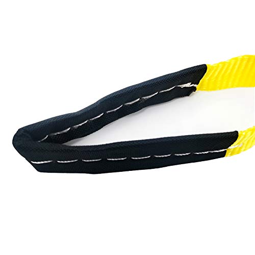 6 Pcs Lift Sling Straps 1" x8' Heavy Duty Lifting Sling Web Town Strap with 2 Reinforced Loops,5000lbs Break Strength,Wear...
