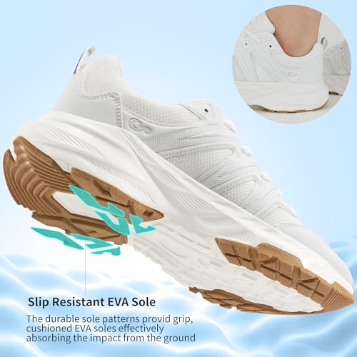 Ablanczoom Womens Sneakers Walking Shoes: Comfortable Breathable Non Slip Shoes for Tennis Gym Workout Casual Athletic