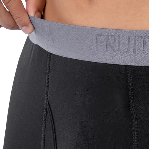 Fruit of the Loom mens Heavyweight Brushed Back Fleece Thermal Underwear Base Layer Set