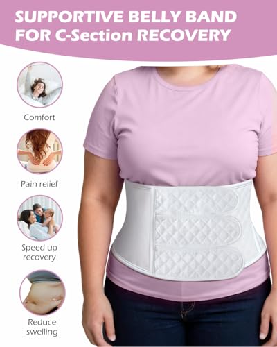 SOFTCA C Section Recovery Must Haves Kit - Peri Bottle,Disposable Mesh Underwears,Witch Hazel Pad Liners,Silicone Scar Pat...