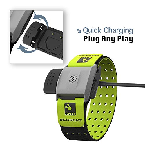 Scosche Rhythm+ Replacement Charger Dock, KELIFANG Replacement USB Charging Cradle Cable 1M Compatible with Scosche Rhythm...