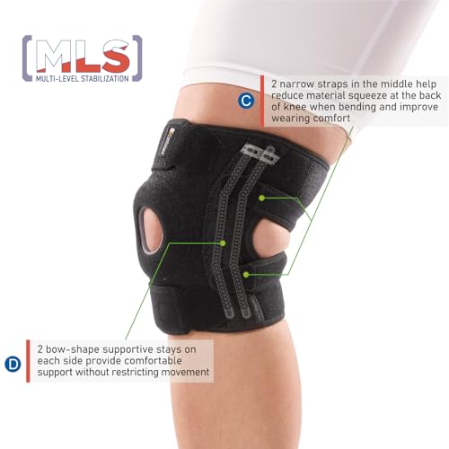 Comforband Adjustable Knee Brace Support, with Side Stabilizer – Patellar Tendon Support for Knee Pain, Arthritis, Injury ...