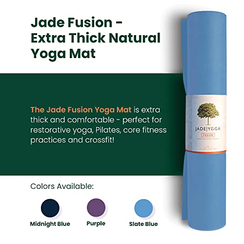 Jade Fusion Yoga Mat, Luxurious Comfort & Sturdy Workout Mats for Home Gym, 68" and 74" Yoga Mat Thick, Non-Slip Workout M...