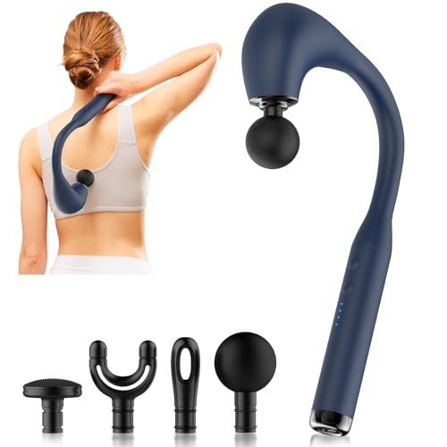 INKEER Massage Gun Deep Tissue with Extended Handle Revolutionary U-Shaped Back Massager,Body Massager for Neck,Shoulder,L...