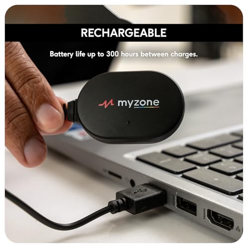 Myzone Max - Physical Activity Fitness Tracker for Your Chest – Bluetooth Connectivity and Waterproof Device for Sport and...