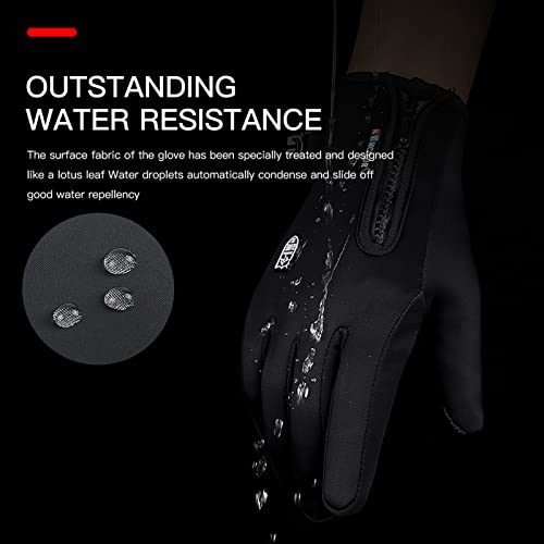 TEMEI Winter Thermal Gloves for Men and Women, Waterproof Windproof and Non-Slip Gloves, Warm Touch Screen Gloves for Outd...